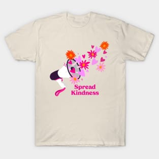 Spread Kindness: Loudspeaker with Flowers T-Shirt